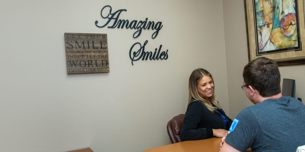 dental patient smiling