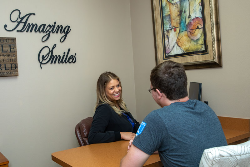 dental patient smiling