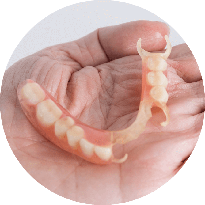 partial dentures model